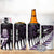 New Zealand Silver Fern Rugby Custom 4 in 1 Can Cooler Tumbler Go All Black Purple Maori Paua Shell - Polynesian Pride