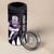 New Zealand Silver Fern Rugby Custom 4 in 1 Can Cooler Tumbler Go All Black Purple Maori Paua Shell - Polynesian Pride