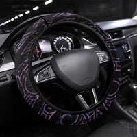 New Zealand Silver Fern Rugby Steering Wheel Cover Go All Black Purple Maori Paua Shell - Polynesian Pride
