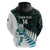 New Zealand Silver Fern Rugby Custom Hoodie Go All Black Turquoise Maori Paua Shell - Polynesian Pride