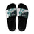 New Zealand Silver Fern Rugby Custom Slide Sandals Go All Black Turquoise Maori Paua Shell - Polynesian Pride