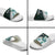 New Zealand Silver Fern Rugby Custom Slide Sandals Go All Black Turquoise Maori Paua Shell - Polynesian Pride