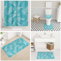 New Zealand Silver Fern Rugby Custom Bathroom Set Go Aotearoa Champions Turquoise Version - Polynesian Pride