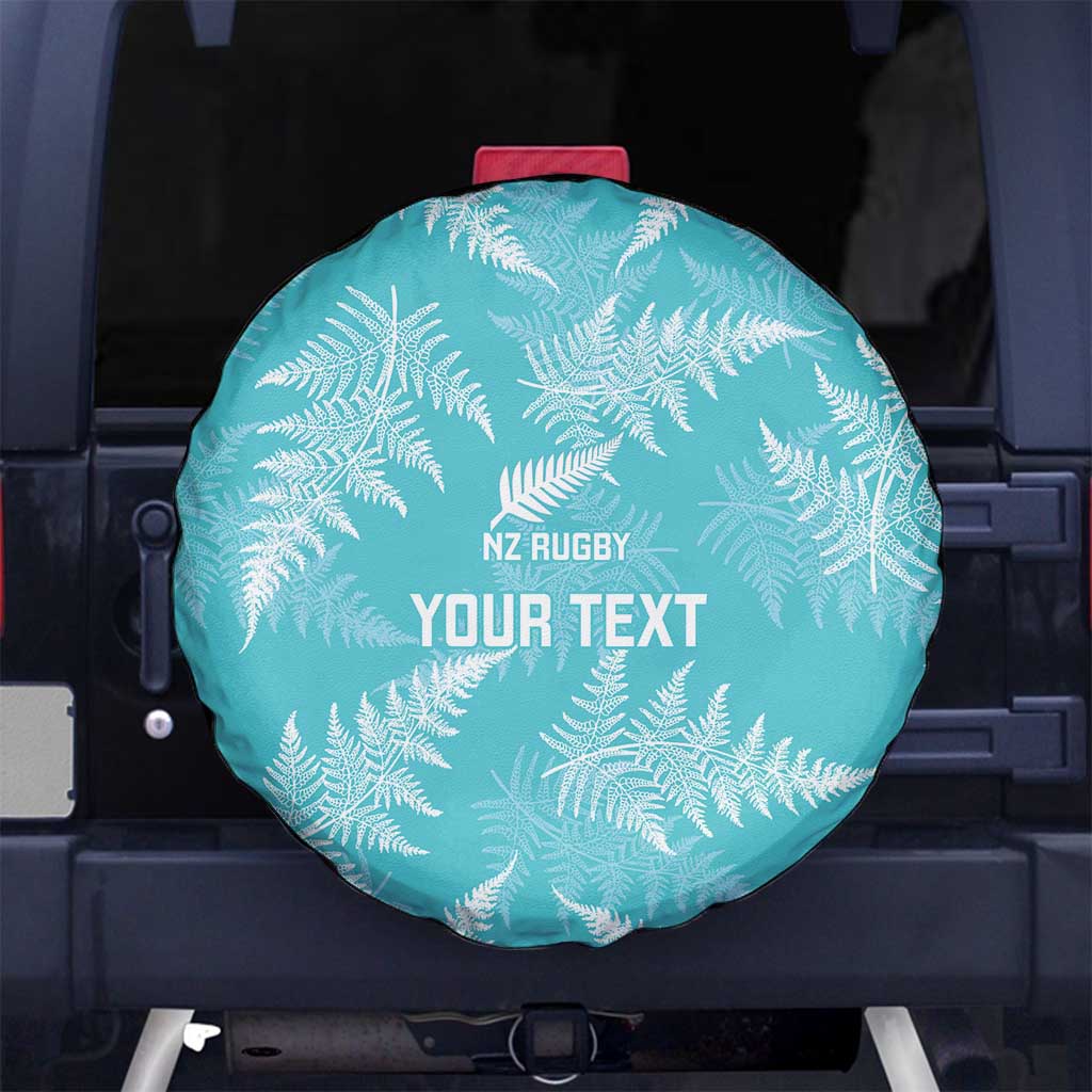 New Zealand Silver Fern Rugby Custom Spare Tire Cover Go Aotearoa Champions Turquoise Version - Polynesian Pride