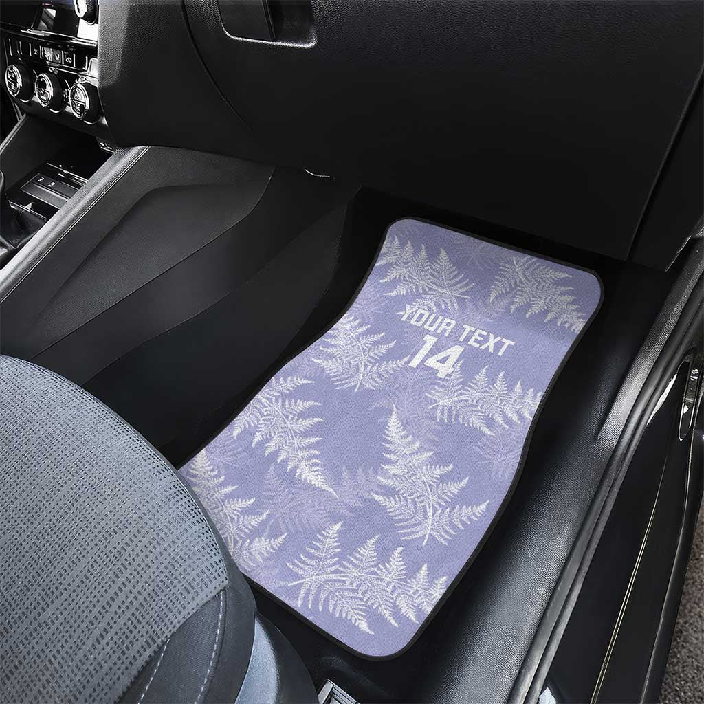 New Zealand Silver Fern Rugby Custom Car Mats Go Aotearoa Champions Purple Version - Polynesian Pride