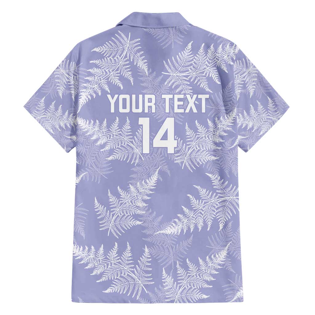 New Zealand Silver Fern Rugby Custom Family Matching Puletasi and Hawaiian Shirt Go Aotearoa Champions Purple Version - Polynesian Pride
