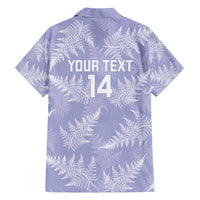 New Zealand Silver Fern Rugby Custom Family Matching Puletasi and Hawaiian Shirt Go Aotearoa Champions Purple Version - Polynesian Pride
