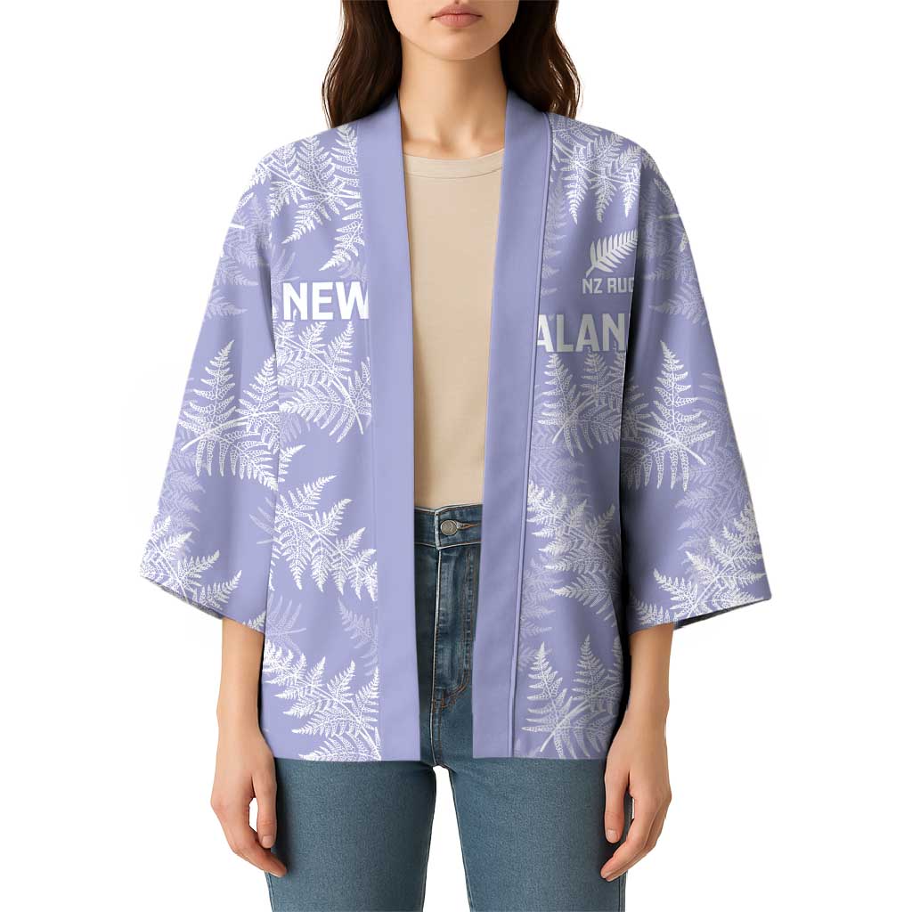 New Zealand Silver Fern Rugby Custom Kimono Go Aotearoa Champions Purple Version - Polynesian Pride