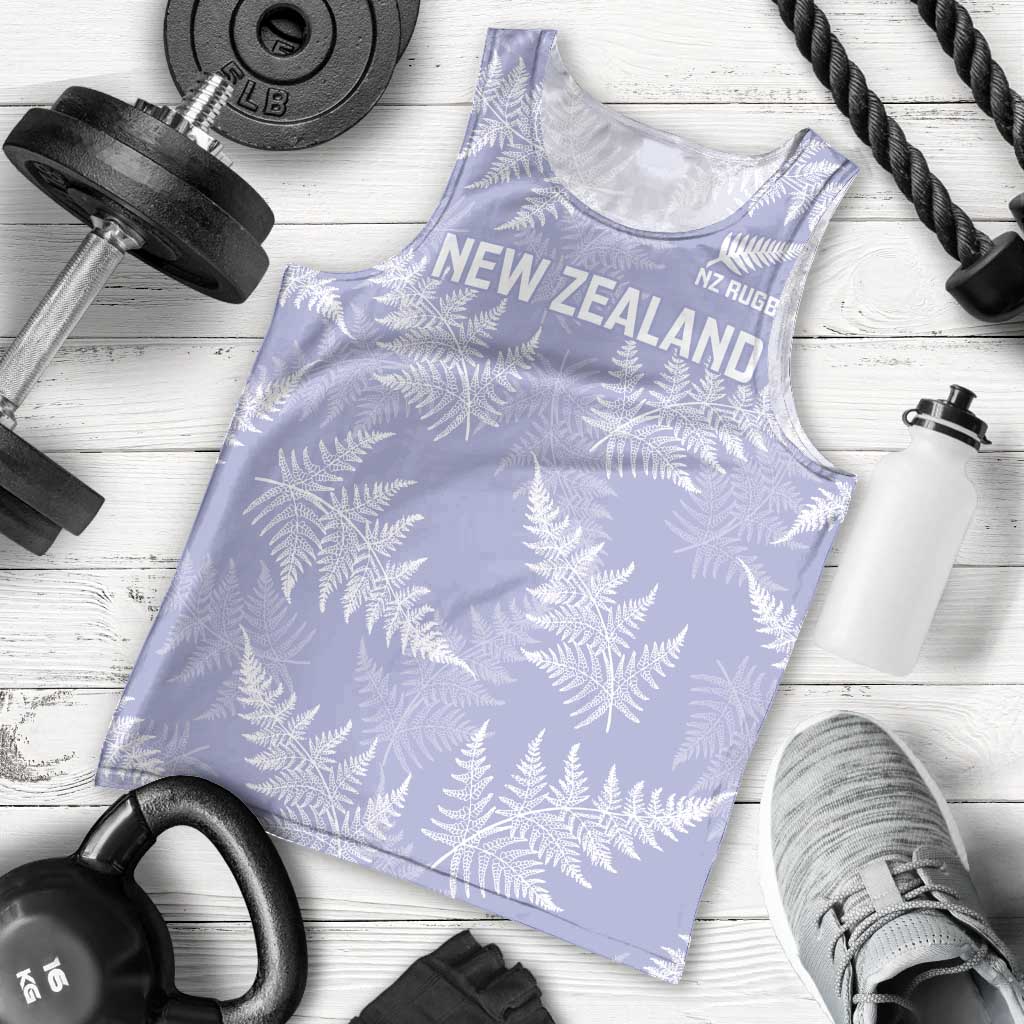 New Zealand Silver Fern Rugby Custom Men Tank Top Go Aotearoa Champions Purple Version - Polynesian Pride