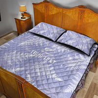 New Zealand Silver Fern Rugby Custom Quilt Bed Set Go Aotearoa Champions Purple Version - Polynesian Pride