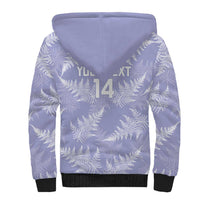 New Zealand Silver Fern Rugby Custom Sherpa Hoodie Go Aotearoa Champions Purple Version - Polynesian Pride