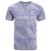 New Zealand Silver Fern Rugby Custom T Shirt Go Aotearoa Champions Purple Version - Polynesian Pride