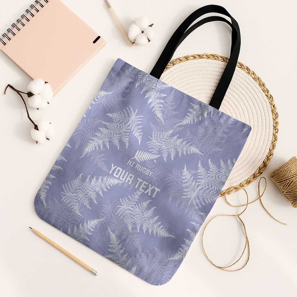 New Zealand Silver Fern Rugby Custom Tote Bag Go Aotearoa Champions Purple Version - Polynesian Pride