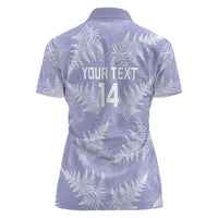 New Zealand Silver Fern Rugby Custom Women Polo Shirt Go Aotearoa Champions Purple Version - Polynesian Pride