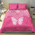 New Zealand Breast Cancer Awareness Bedding Set Maori Butterfly Pink Ribbon - Polynesian Pride