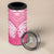 New Zealand Breast Cancer Awareness 4 in 1 Can Cooler Tumbler Maori Butterfly Pink Ribbon - Polynesian Pride
