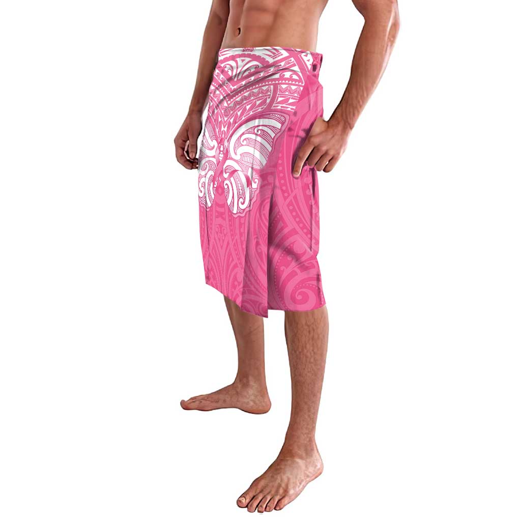 New Zealand Breast Cancer Awareness Lavalava Maori Butterfly Pink Ribbon - Polynesian Pride