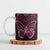 New Zealand Breast Cancer Awareness Ceramic Mug Maori Butterfly Pink Ribbon Black Version - Polynesian Pride