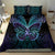 Suicide Prevention New Zealand Bedding Set Aotearoa Maori Butterfly Mix Silver Fern - Polynesian Pride
