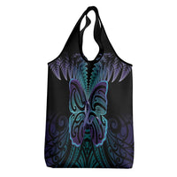 Suicide Prevention New Zealand Grocery Bag Aotearoa Maori Butterfly Mix Silver Fern - Polynesian Pride