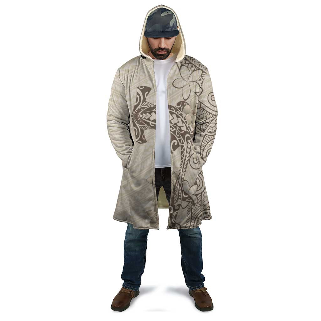 Beige Hawaii Cloak Hammerhead Shark Tattoo Curve Polynesian - Polynesian Pride