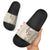 Beige Hawaii Slide Sandals Hammerhead Shark Tattoo Curve Polynesian - Polynesian Pride