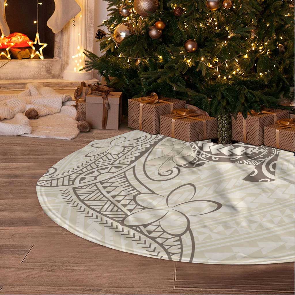 Beige Hawaii Tree Skirt Hammerhead Shark Tattoo Curve Polynesian - Polynesian Pride