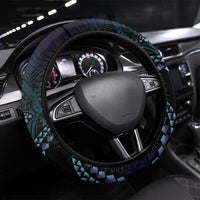 Polynesia Suicide Prevention Month Steering Wheel Cover Brave Strong Butterfly Teal Purple Ribbon LT14 Universal Fit Purple - Polynesian Pride