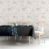 Personalised Polynesia Suicide Prevention Month Tablecloth Brave Strong Butterfly Teal Purple Ribbon LT14 - Polynesian Pride