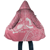 Personalised Polynesia Breast Cancer Awareness Cloak Brave Strong Butterfly Pink Ribbon LT14 Unisex Pink - Polynesian Pride