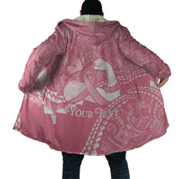 Personalised Polynesia Breast Cancer Awareness Cloak Brave Strong Butterfly Pink Ribbon LT14 - Polynesian Pride