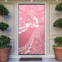 Personalised Polynesia Breast Cancer Awareness Door Cover Brave Strong Butterfly Pink Ribbon LT14 Pink - Polynesian Pride