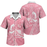 Personalised Polynesia Breast Cancer Awareness Family Matching Tank Maxi Dress and Hawaiian Shirt Brave Strong Butterfly Pink Ribbon LT14 Son's Shirt Pink - Polynesian Pride