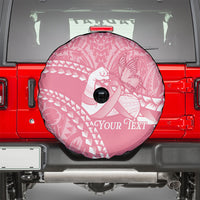 Personalised Polynesia Breast Cancer Awareness Spare Tire Cover Brave Strong Butterfly Pink Ribbon LT14 - Polynesian Pride