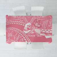 Personalised Polynesia Breast Cancer Awareness Tablecloth Brave Strong Butterfly Pink Ribbon LT14 Pink - Polynesian Pride