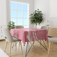 Personalised Polynesia Breast Cancer Awareness Tablecloth Brave Strong Butterfly Pink Ribbon LT14 - Polynesian Pride
