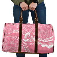 Personalised Polynesia Breast Cancer Awareness Travel Bag Brave Strong Butterfly Pink Ribbon LT14 Pink - Polynesian Pride