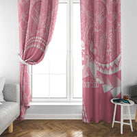 Personalised Polynesia Breast Cancer Awareness Window Curtain Brave Strong Butterfly Pink Ribbon LT14 - Polynesian Pride