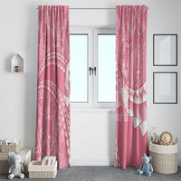 Personalised Polynesia Breast Cancer Awareness Window Curtain Brave Strong Butterfly Pink Ribbon LT14 - Polynesian Pride
