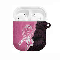 Polynesia Breast Cancer Awareness AirPods Case Fight With Hope Pink Ribbon Boxing Gloves LT14 Pink - Polynesian Pride