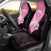 Polynesia Breast Cancer Awareness Car Seat Cover Fight With Hope Pink Ribbon Boxing Gloves LT14 - Polynesian Pride