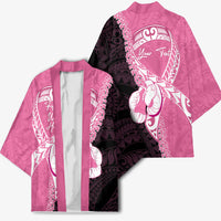 Personalised Polynesia Breast Cancer Awareness Kimono Fight With Hope Pink Ribbon Boxing Gloves LT14 - Polynesian Pride