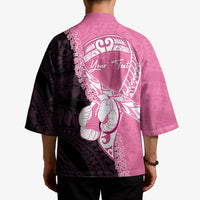 Personalised Polynesia Breast Cancer Awareness Kimono Fight With Hope Pink Ribbon Boxing Gloves LT14 - Polynesian Pride