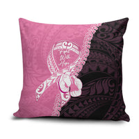 Polynesia Breast Cancer Awareness Pillow Cover Fight With Hope Pink Ribbon Boxing Gloves LT14 Pink - Polynesian Pride