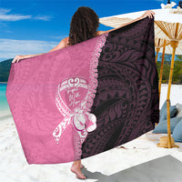 Polynesia Breast Cancer Awareness Sarong Fight With Hope Pink Ribbon Boxing Gloves LT14 One Size 44 x 66 inches Pink - Polynesian Pride