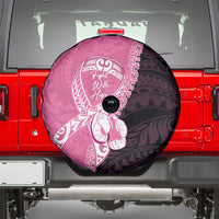 Polynesia Breast Cancer Awareness Spare Tire Cover Fight With Hope Pink Ribbon Boxing Gloves LT14 - Polynesian Pride