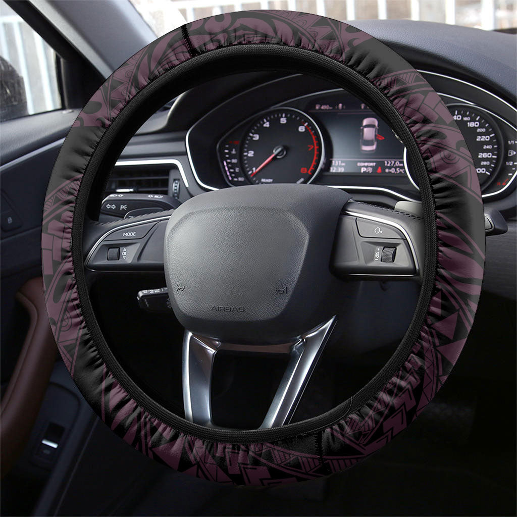 Polynesia Breast Cancer Awareness Steering Wheel Cover Fight With Hope Pink Ribbon Boxing Gloves LT14 - Polynesian Pride