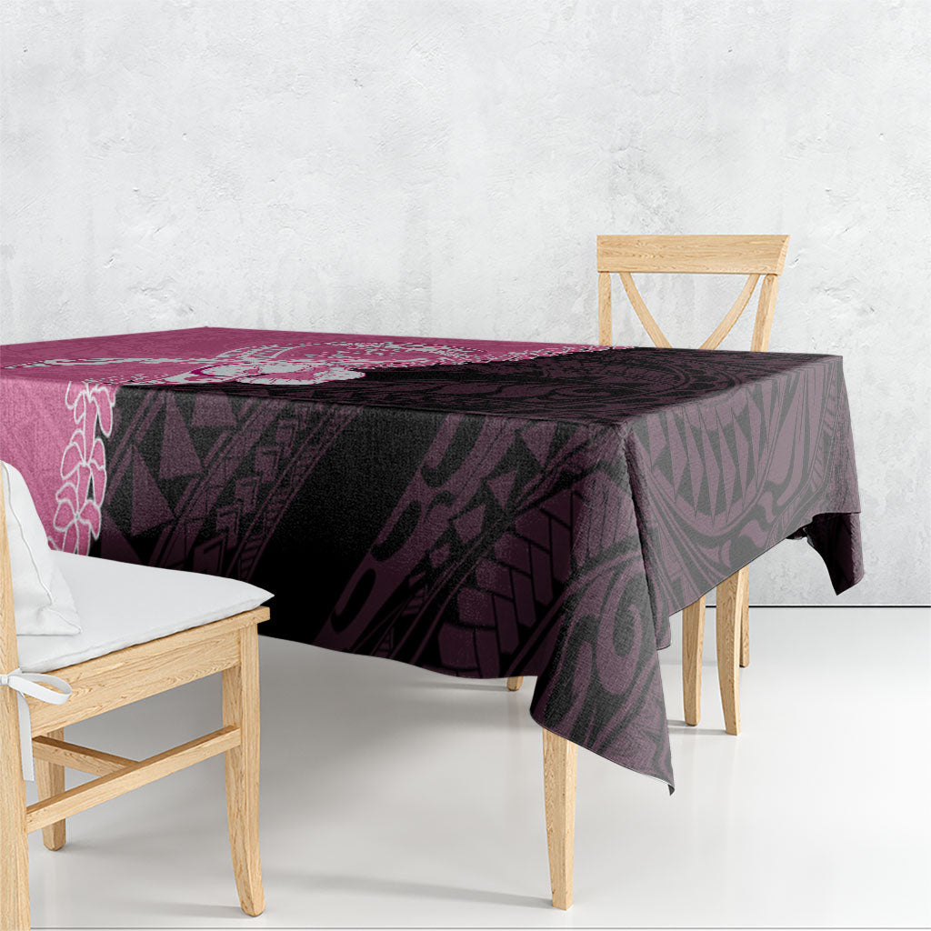 Polynesia Breast Cancer Awareness Tablecloth Fight With Hope Pink Ribbon Boxing Gloves LT14 - Polynesian Pride