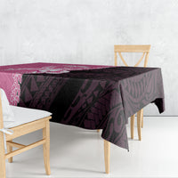 Polynesia Breast Cancer Awareness Tablecloth Fight With Hope Pink Ribbon Boxing Gloves LT14 - Polynesian Pride