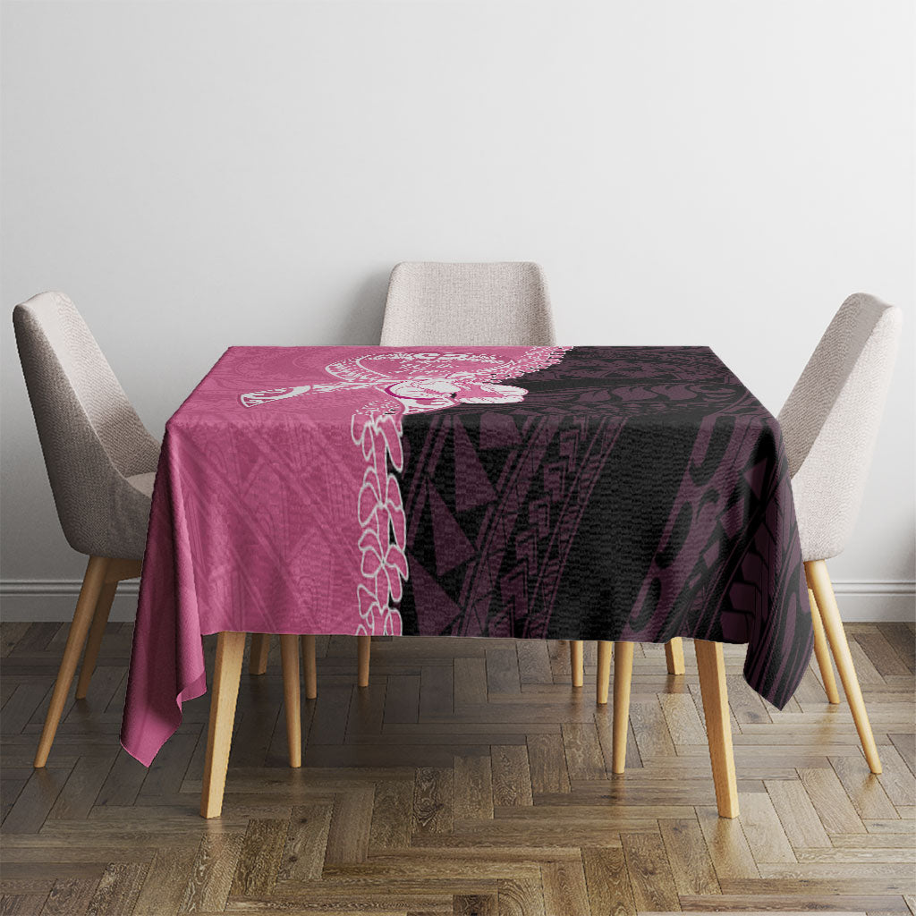 Polynesia Breast Cancer Awareness Tablecloth Fight With Hope Pink Ribbon Boxing Gloves LT14 - Polynesian Pride